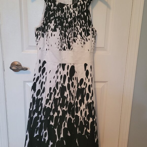 🖤 Elegant Jax Cotton Pique Dress - Size 10 🖤 - Picture 1 of 5